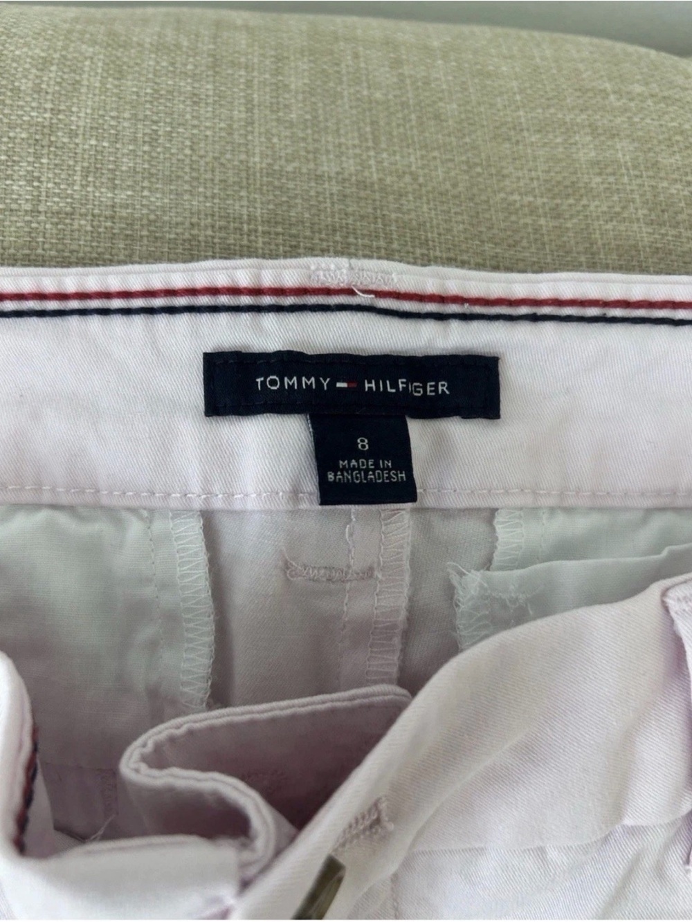 Tommy Hilfiger Women's Straight Leg Chino Pants Lot of 2 Size 8 Pink & Olive - Picture 2 of 15